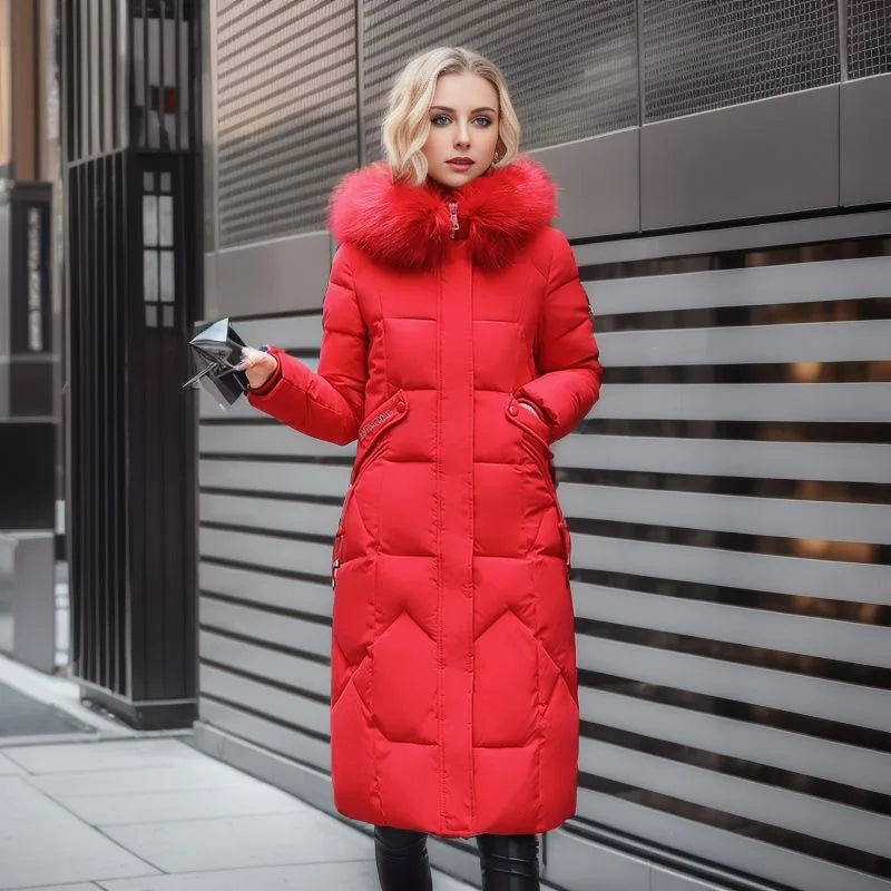 Mirabella | Winter parka jas voor dames-Zomer Jassen-Calora-Rood-M-Calora