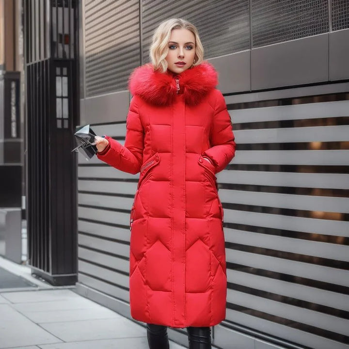 Mirabella | Winter parka jas voor dames-Zomer Jassen-Calora-Rood-M-Calora
