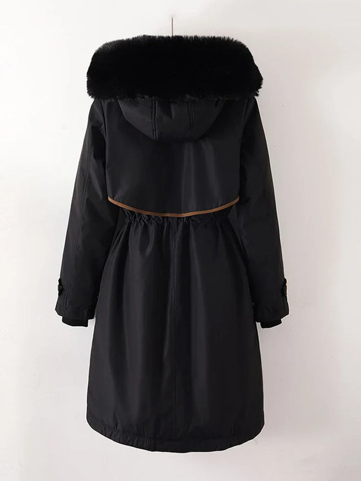 Mireille | Winterjas voor dames met afneembare binnencapuchon-Zomer Jassen-Calora-Grijs-M-Calora