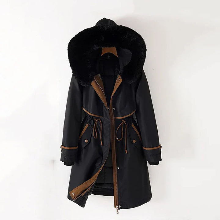Mireille | Winterjas voor dames met afneembare binnencapuchon-Zomer Jassen-Calora-Zwart-M-Calora