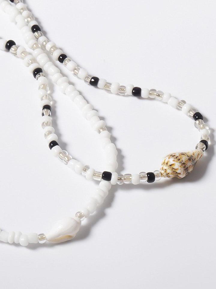Moana | Strand vibe Schelpenketting-Kettingen-Calora-Wit-Eén maat-Calora