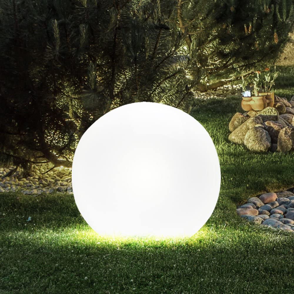 CALORA_ Moderne Bolvormige LED Tuinlamp voor Buiten en Binnen met Draadloze Oplaadbare Batterij
