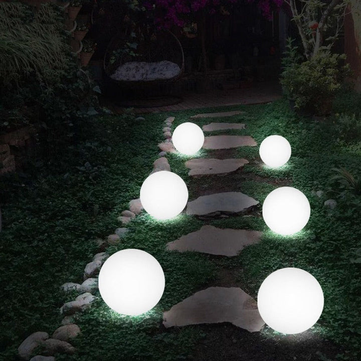 CALORA_ Moderne Bolvormige LED Tuinlamp voor Buiten en Binnen met Draadloze Oplaadbare Batterij