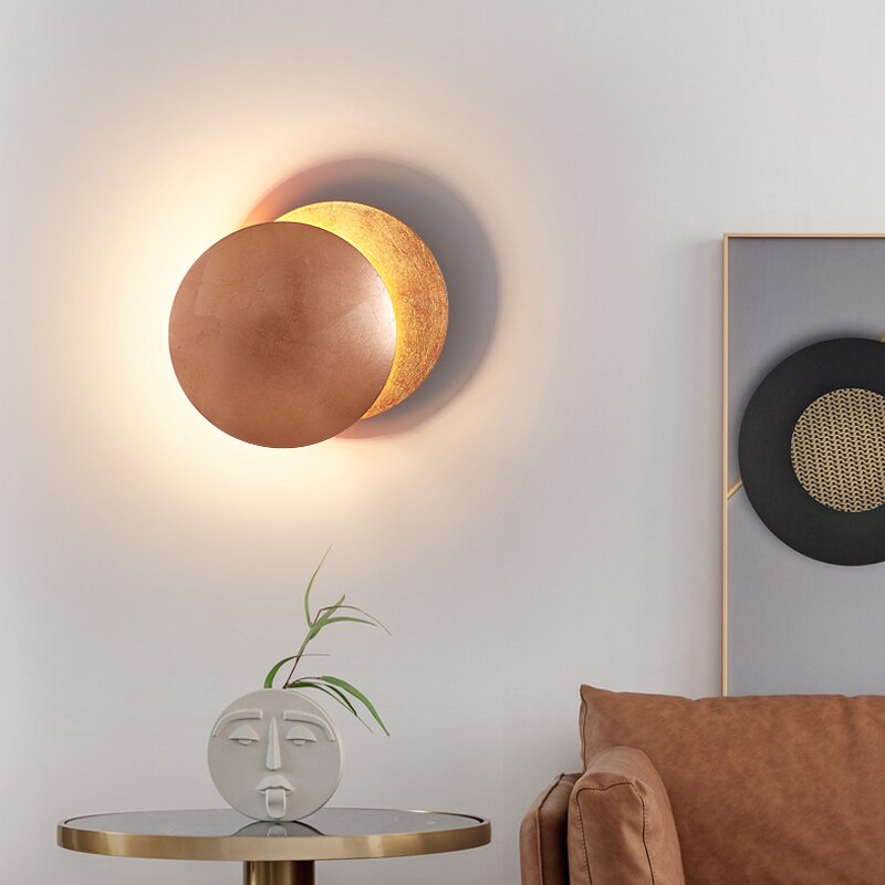CALORA_ Moderne Premium Wandlamp met Zonne-Eclips Ontwerp