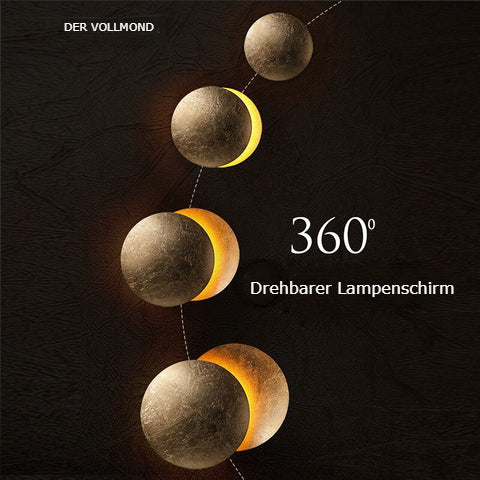 CALORA_ Moderne Premium Wandlamp met Zonne-Eclips Ontwerp