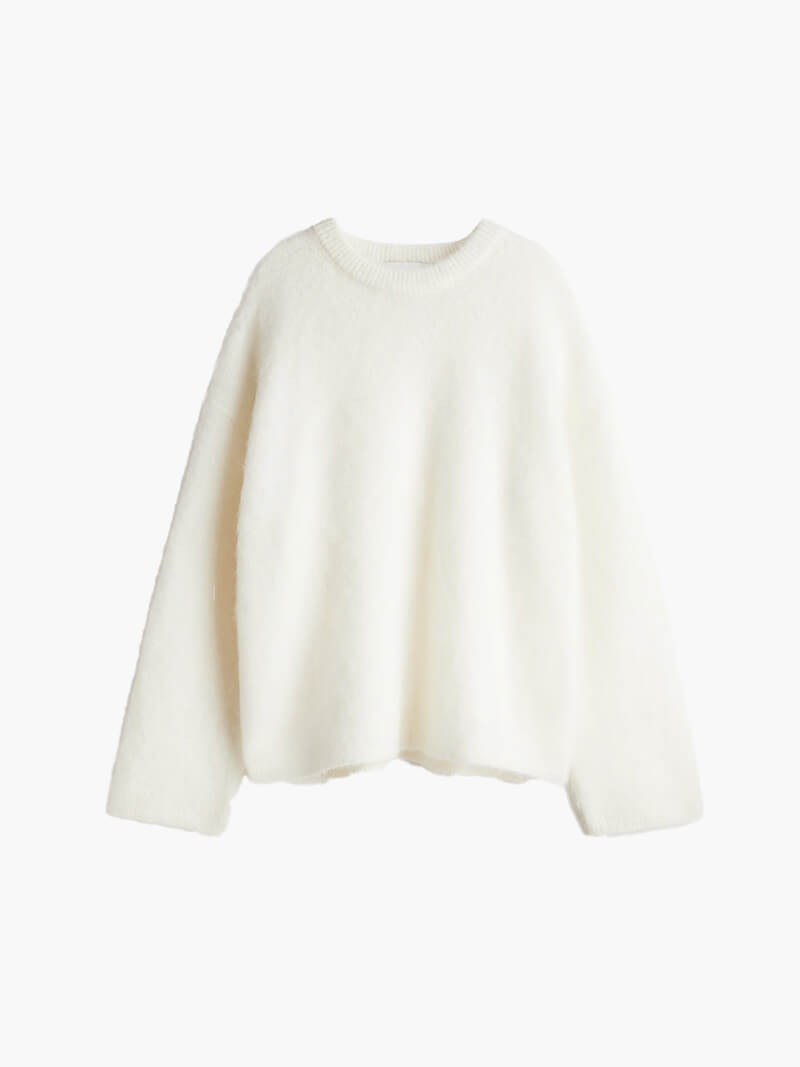 CALORA_ Moderne Pullover met Losse Pasvorm en Wijde Mouwen
