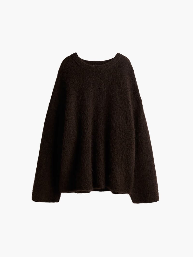 CALORA_ Moderne Pullover met Losse Pasvorm en Wijde Mouwen