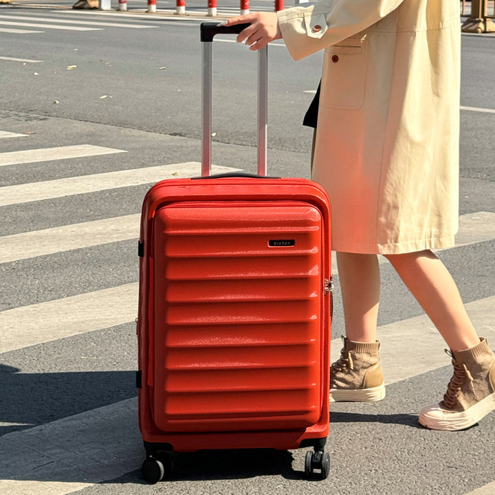 CALORA_ Moderne Trolleykoffer met Zijopening- Uitbreidbaar met TSA-slot en Grote Capaciteit
