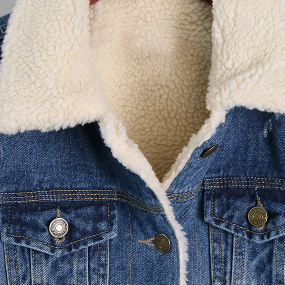 CALORA_ Modieus Denim Vest voor Dames - Comfortabel en Stijlvol Gilet
