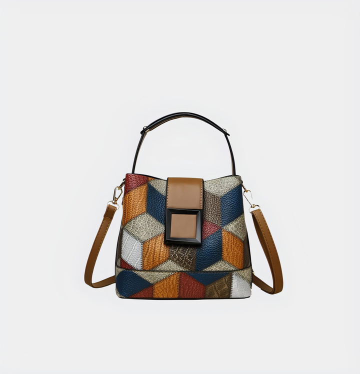 CALORA_ Modieuze Dames Handtas voor de Lente met Grote Capaciteit en Woven Design