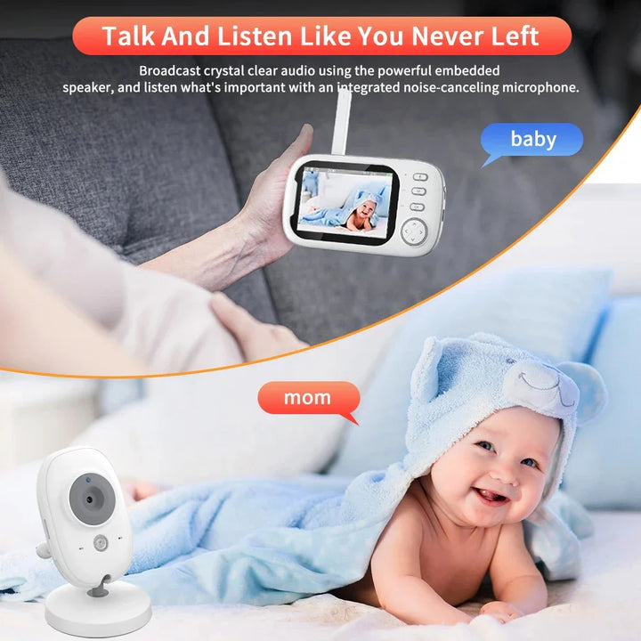 CALORA_ Monimo | Draadloze Babyfoon met LCD Scherm - Temperatuurmonitoring