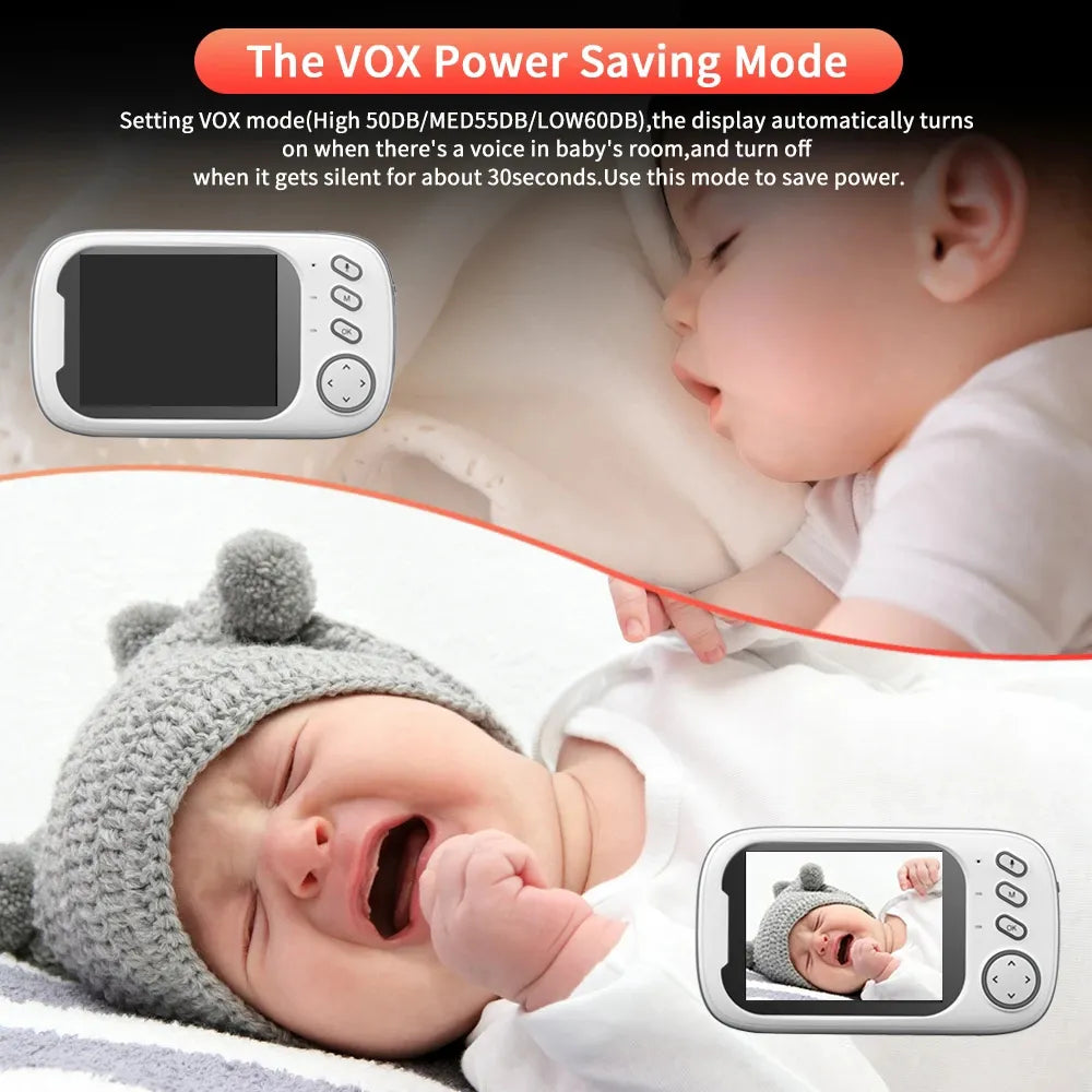 CALORA_ Monimo | Draadloze Babyfoon met LCD Scherm - Temperatuurmonitoring