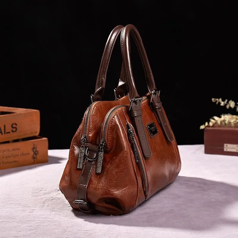 Morino | Elegante Italiaanse Leren Tas-Handtassen-Calora-Rood - Borgo-Calora