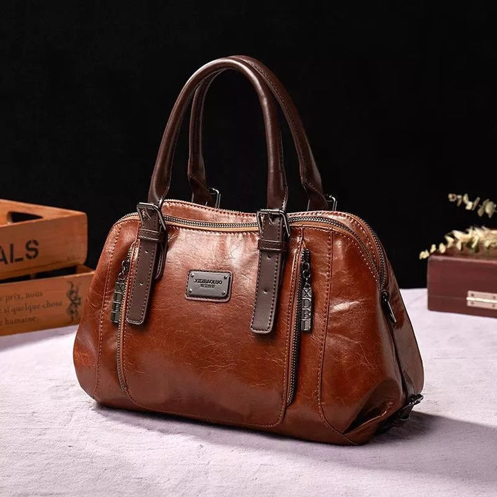 Morino | Elegante Italiaanse Leren Tas-Handtassen-Calora-Rood - Borgo-Calora