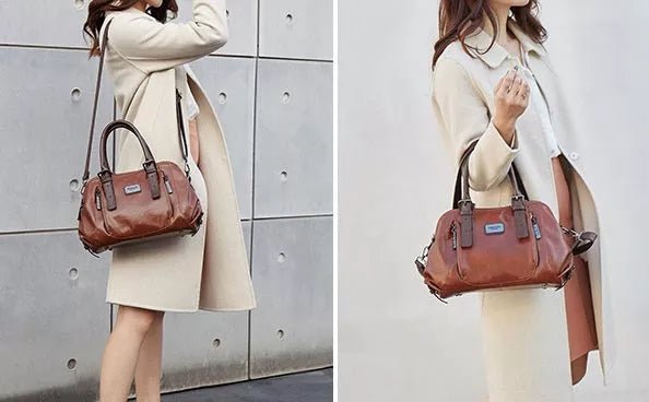 Morino | Elegante Italiaanse Leren Tas-Handtassen-Calora-Rood - Borgo-Calora
