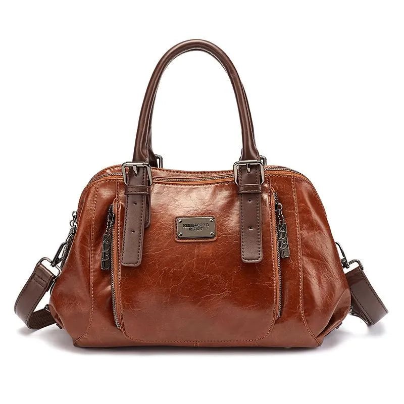 Morino | Elegante Italiaanse Leren Tas-Handtassen-Calora-Rood - Borgo-Calora