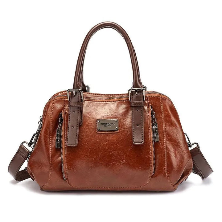 Morino | Elegante Italiaanse Leren Tas-Handtassen-Calora-Rood - Borgo-Calora