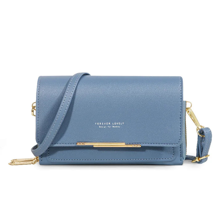 Morino | PU Vegan Leren Dames Handtas-Handtassen-Calora-Blauw-Calora