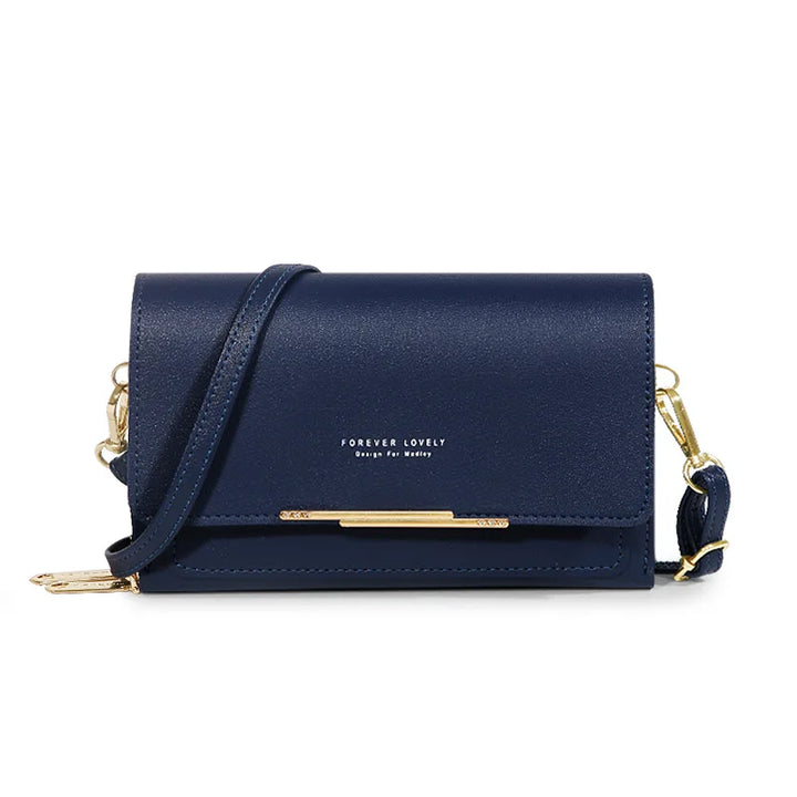 Morino | PU Vegan Leren Dames Handtas-Handtassen-Calora-Donkerblauw-Calora