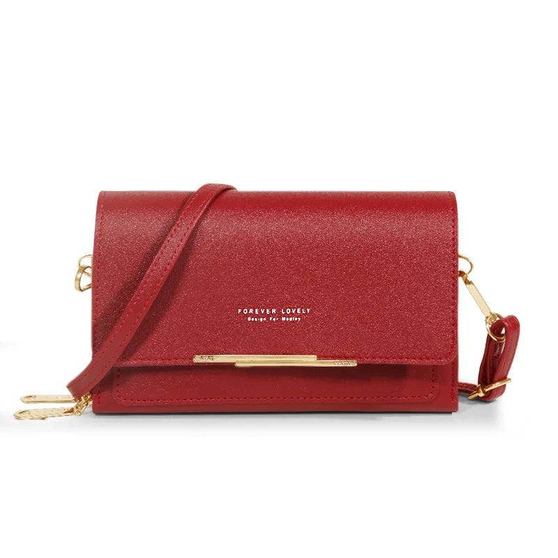 Morino | PU Vegan Leren Dames Handtas-Handtassen-Calora-Donkerrood-Calora