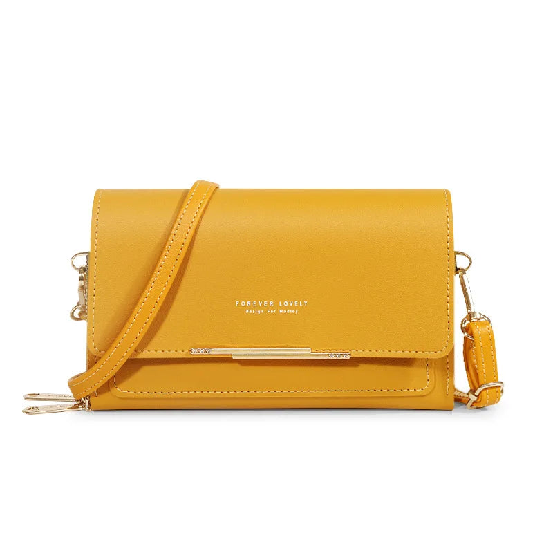 Morino | PU Vegan Leren Dames Handtas-Handtassen-Calora-Geel-Calora