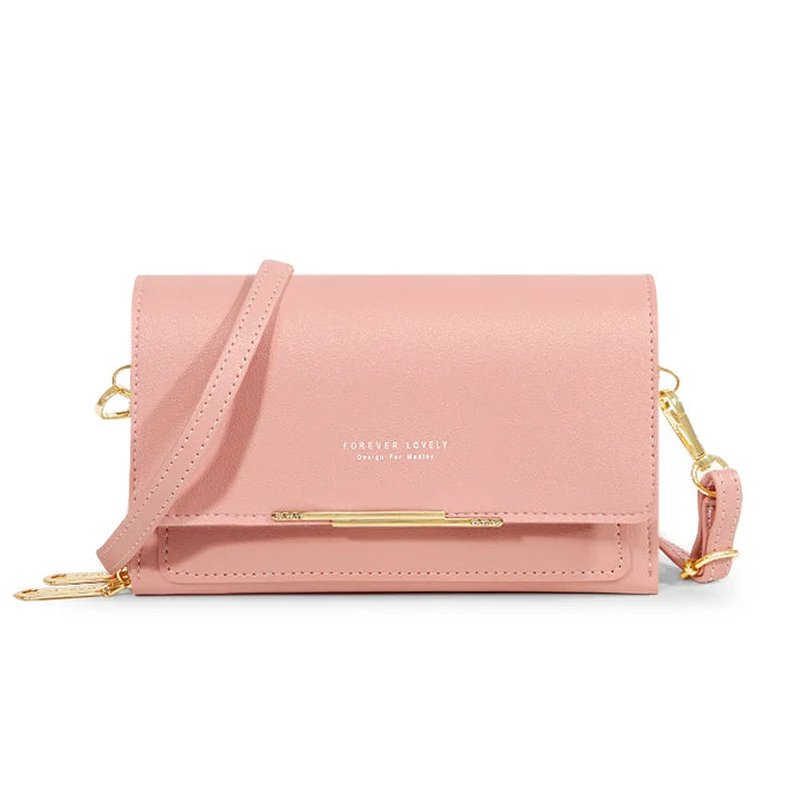 Morino | PU Vegan Leren Dames Handtas-Handtassen-Calora-Roze-Calora