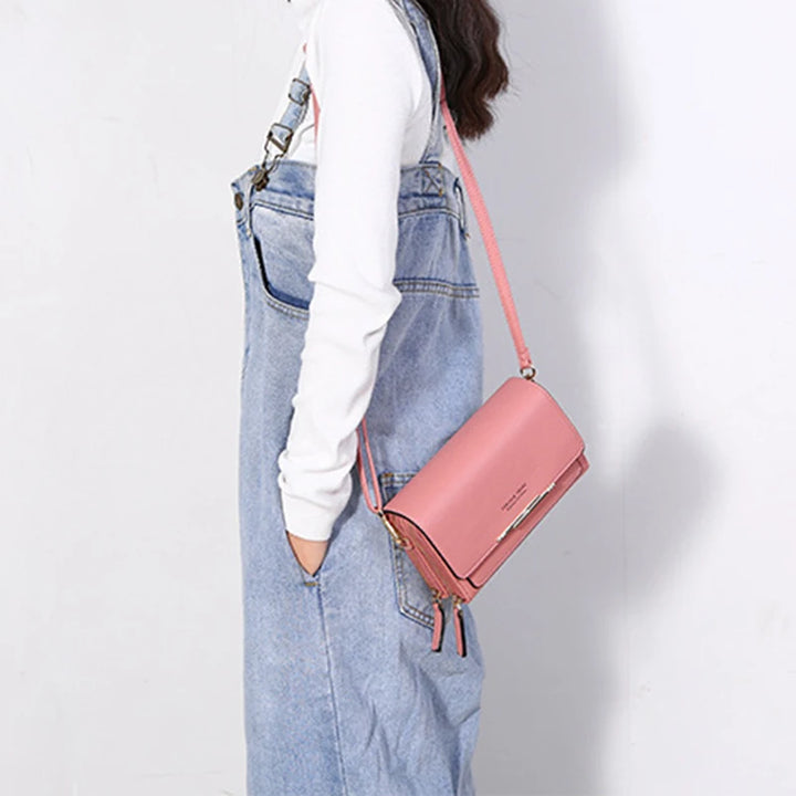 Morino | PU Vegan Leren Dames Handtas-Handtassen-Calora-Zwart-Calora