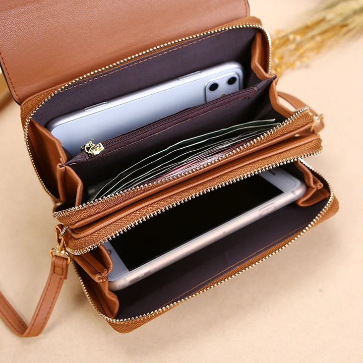 Morino | PU Vegan Leren Dames Handtas-Handtassen-Calora-Zwart-Calora