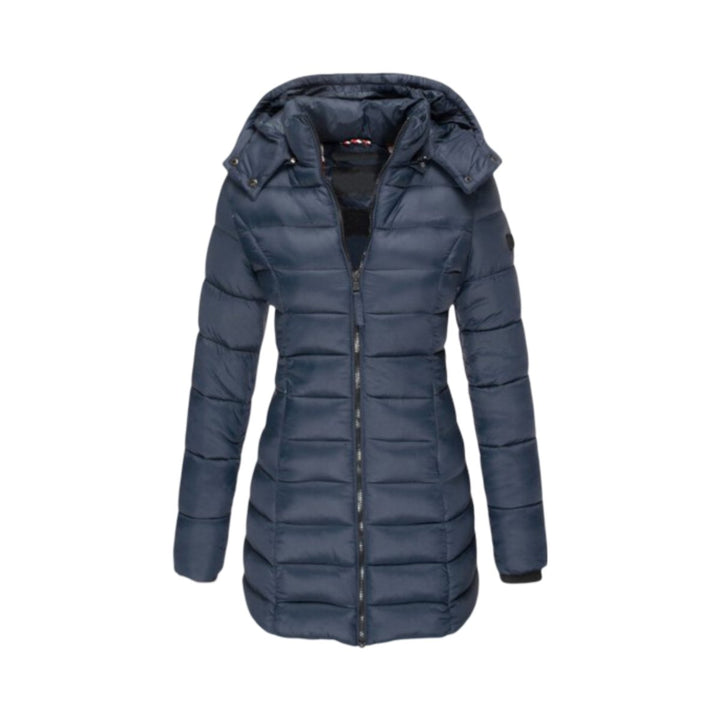 Mystara | Warme Elegante Jas-Zomer Jassen-Calora-Blauw-S-Calora