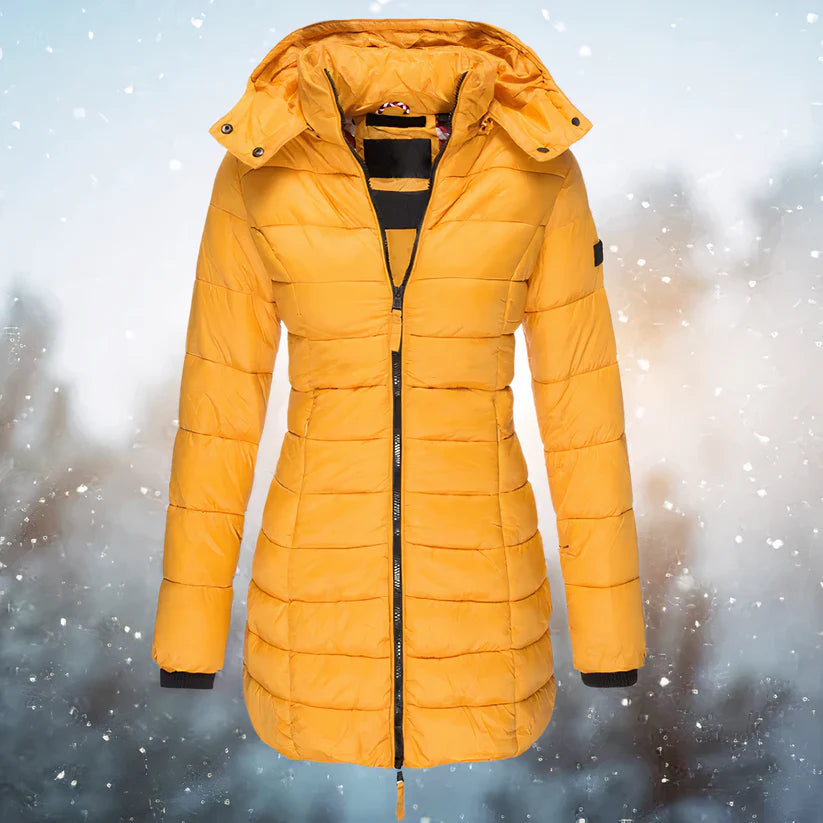 Mystara | Warme Elegante Jas-Zomer Jassen-Calora-Geel-S-Calora