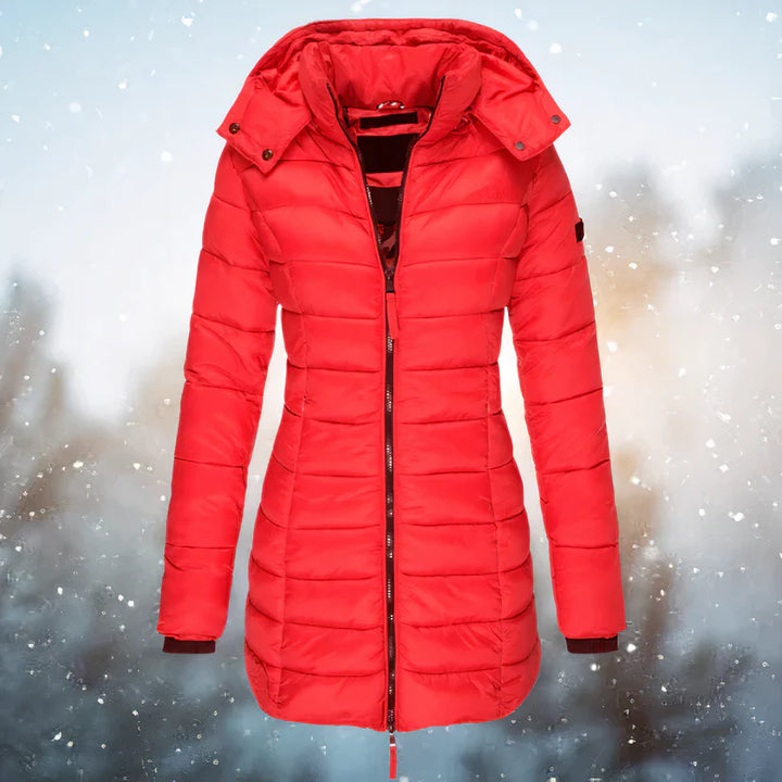 Mystara | Warme Elegante Jas-Zomer Jassen-Calora-Rood-S-Calora