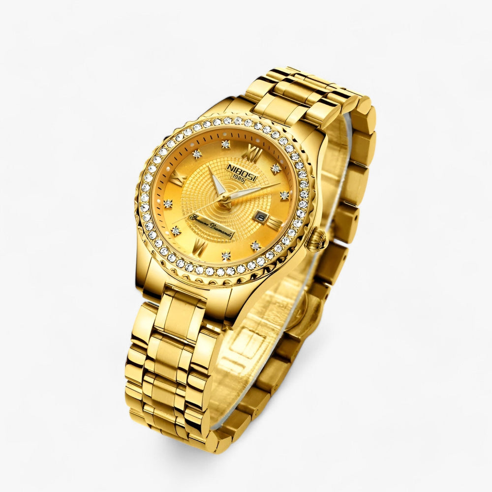 Nibosi 1985 | Premium Gouden Horloge-Horloges-Calora-Goud-Calora