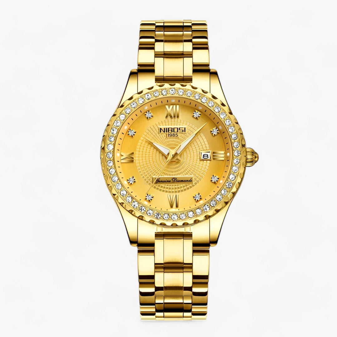 Nibosi 1985 | Premium Gouden Horloge-Horloges-Calora-Goud-Calora