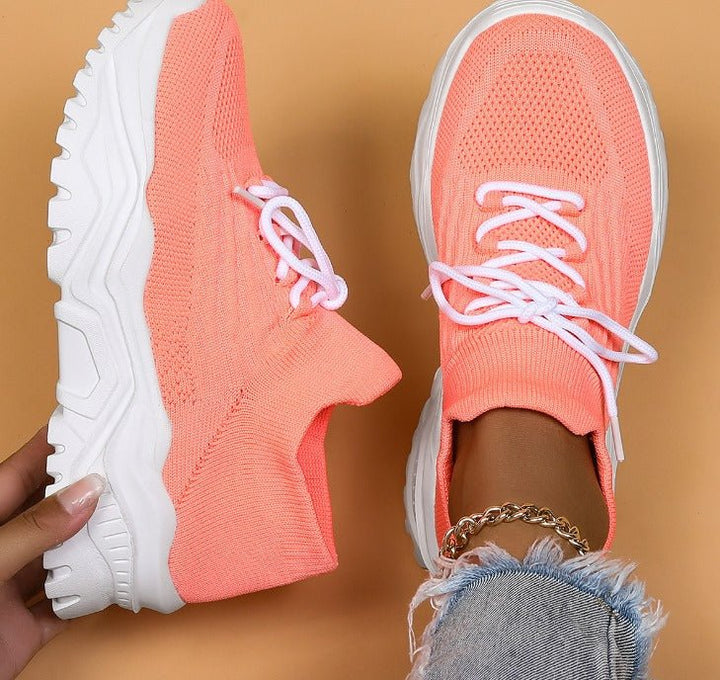 Nienke⎮ Comfortabele Sneakers-Sneakers-Calora-Roze-35-Calora