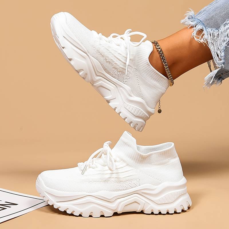Nienke⎮ Comfortabele Sneakers-Sneakers-Calora-Wit-35-Calora