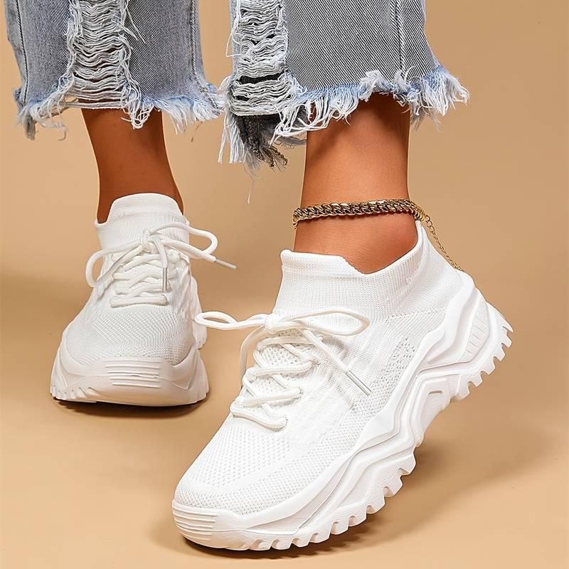 Nienke⎮ Comfortabele Sneakers-Sneakers-Calora-Wit-35-Calora