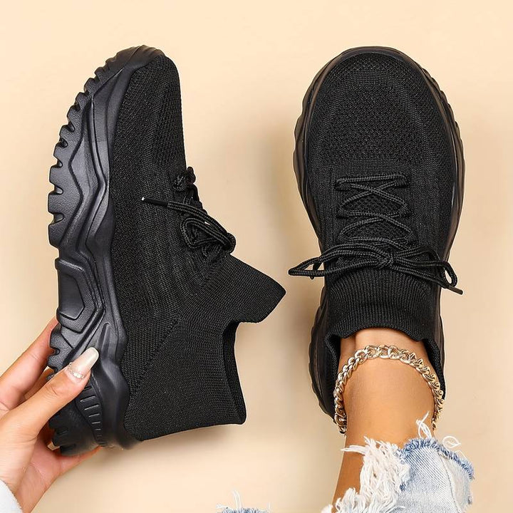Nienke⎮ Comfortabele Sneakers-Sneakers-Calora-Zwart-35-Calora