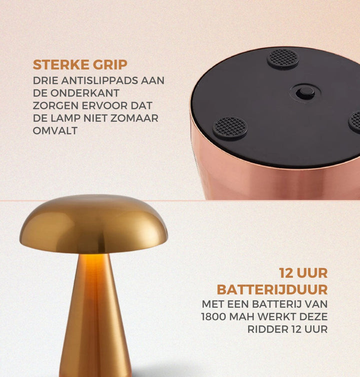 NightGlow | Draadloze Touch Nachtlamp-Elektronica/Gadgets-Calora-Koper-Calora