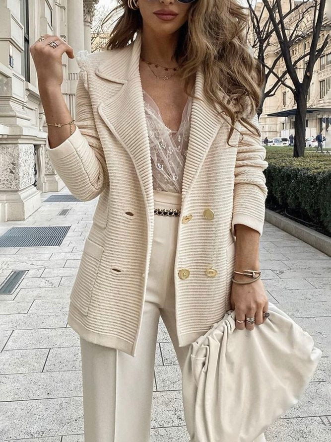 CALORA_ Noéla | Elegante lente Blazer met knopen