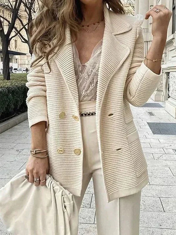 CALORA_ Noéla | Elegante lente Blazer met knopen