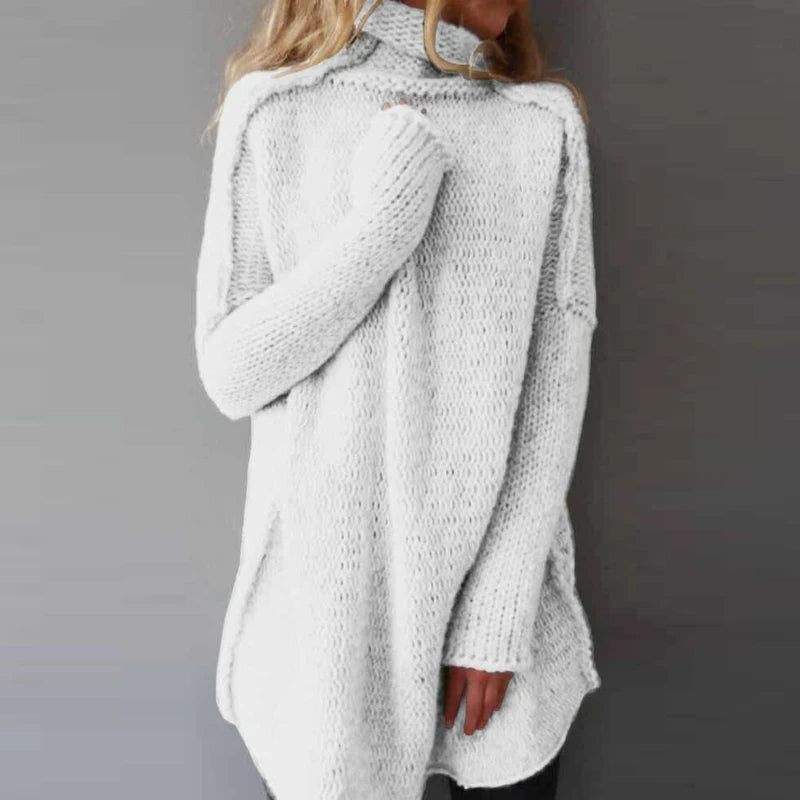 Noéla | Modieuze losse trui met lange mouwen-Blazers & Vesten-Calora-Wit-S-Calora
