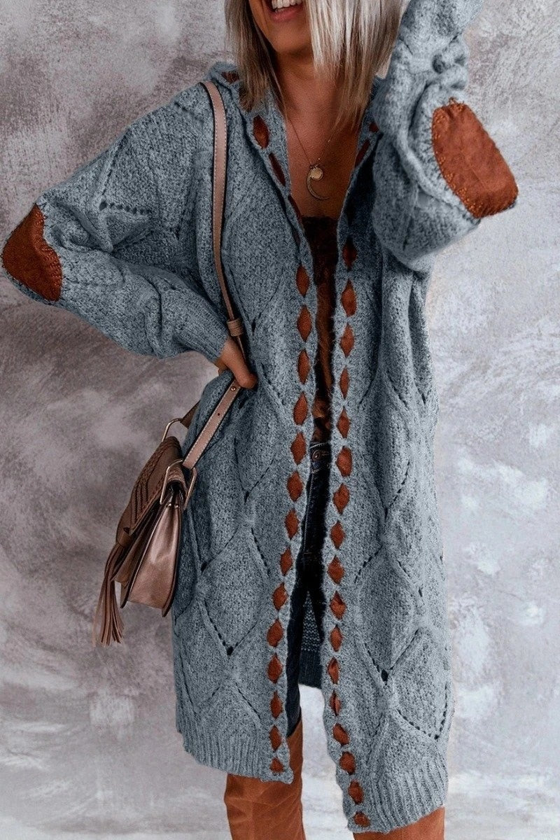 CALORA_ Noéla | Stijlvol Lang Vest met Capuchon