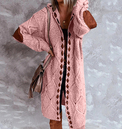 CALORA_ Noéla | Stijlvol Lang Vest met Capuchon