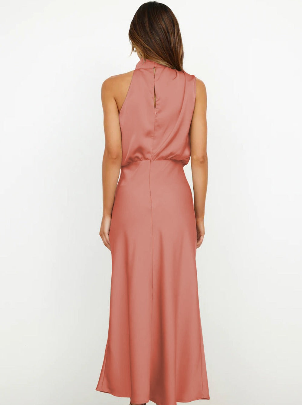 Noemí | Elegante roze halternek Jurk-Feest Jurken-Calora-S-Calora