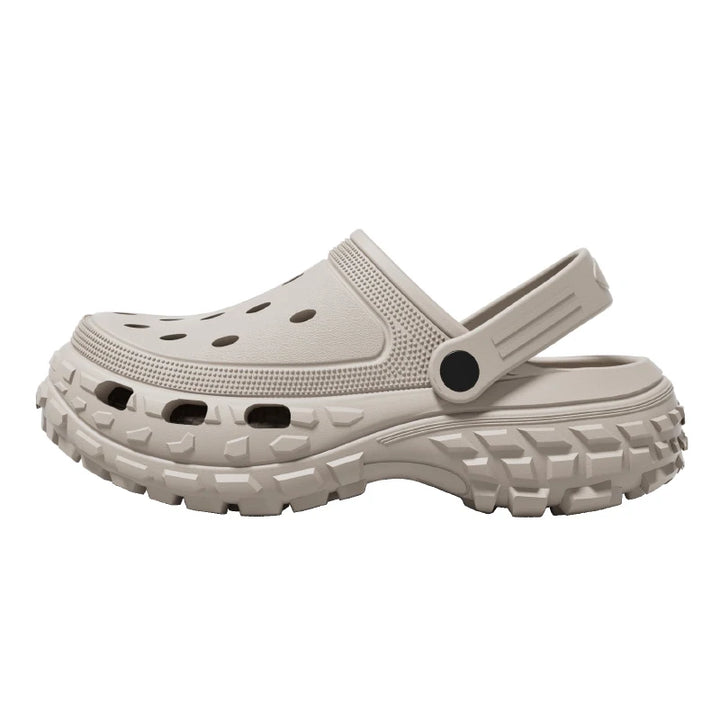 Non Slip Platform Kroks Sandalen Dames-Sandalen-Calora-Grijs-40-41-Calora