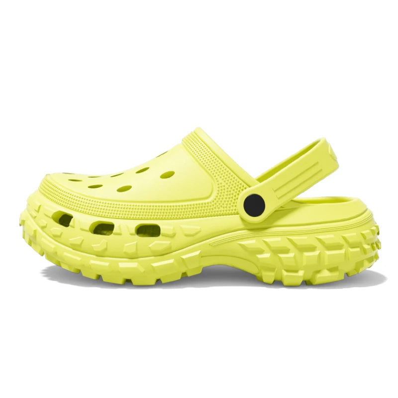 Non Slip Platform Kroks Sandalen Dames-Sandalen-Calora-Groen-36-37-Calora
