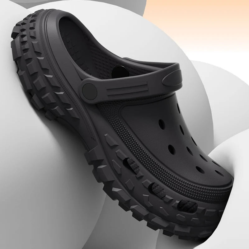 Non Slip Platform Kroks Sandalen Dames-Sandalen-Calora-Zwart-40-41-Calora