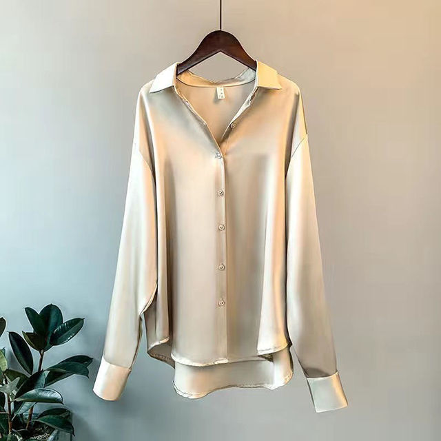 CALORA_ Norielle | Satijnen Dames Blouse