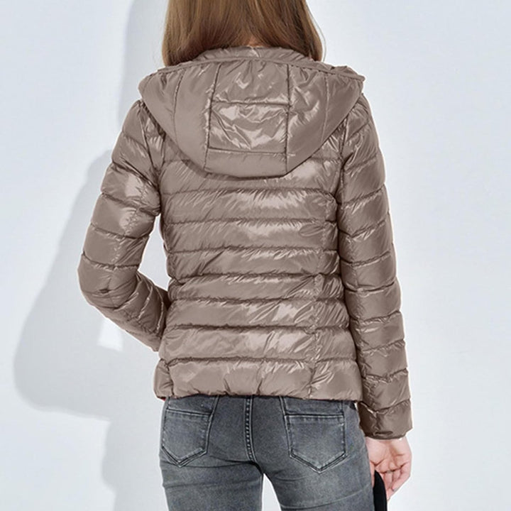 Nova | Licht & Slanke Dons Jas-Zomer Jassen-Calora-Zwart-M-Calora