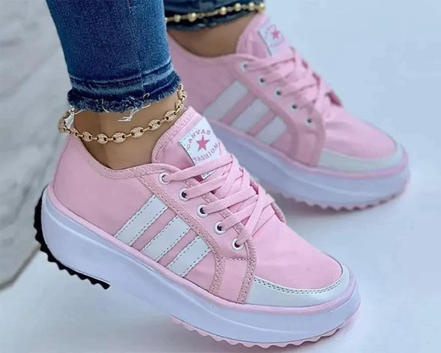 Novara | Comfortabele Dames Sneakers-Sneakers-Calora-Roze-36-Calora